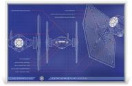Mints Coins - TIE FIGHTER Star Wars Blueprint 1 Oz Silver Foil 2$ Niue 2025