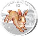 Mints Coins - RABBIT Lunar Year Silver Coin 2$ Singapore 2023