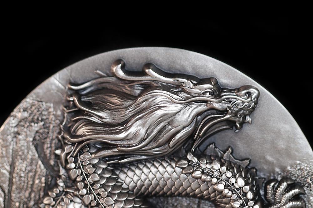 Sterling Silver Dragon Belt Buckle