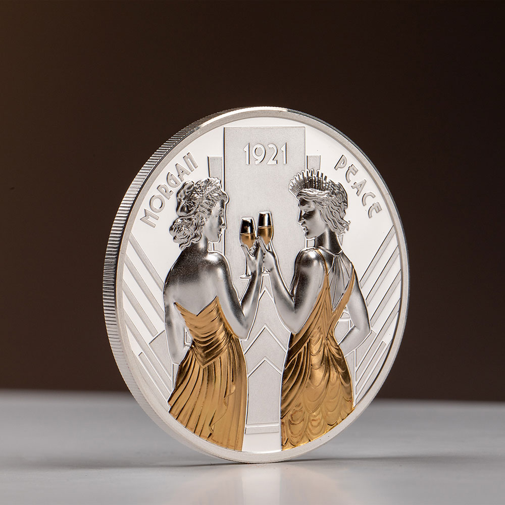 【20セット】銀座ステファニー　World one ワールドワン MORGAN AND PEACE 1 Oz Silver Coin 1$ Cook Islands 2021 | Mints