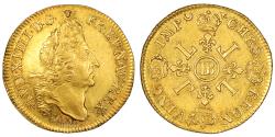 World Coins - Louis XIV Gold - Double louis d'or aux 4L - 1694 BB Strasbourg