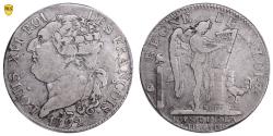 World Coins - Constitution Louis XVI - 1/2 Écu 3 Livres François - 1792 N Montpellier - PCGS VF 35