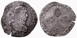 World Coins - Louis XIII Demi Franc - Tête nue - 1615 Rennes
