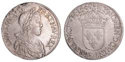 World Coins - Louis XIV Écu à la mèche longue - 1649 &amp; Aix - Hoard Treasure of Montrichard