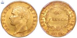 World Coins - Napoleon I Gold - 40 Francs or  - AN 13 A Paris - NGC AU 58