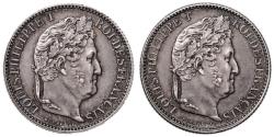 World Coins - Louis-Philippe I 50 centimes - Double obverse - Unlisted