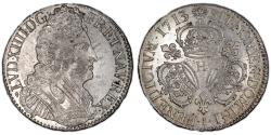 World Coins - Louis XIV Ecu aux 3 Couronnes - 1713 H La Rochelle - PCGS MS 61