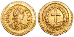 Ancient Coins - Eudocia Aelia Eudocia - wife of Theodosius II - gold tremissis