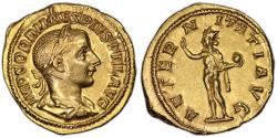 Ancient Coins - Gordian III Gold Aureus - Roma - Pedigree Emile Bourgey