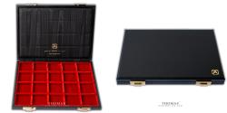 World Coins - Abafil box Mignon black format - Red velvet