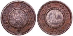 World Coins - Napoleon I Trial pattern 10 centimes bimetallic - 1806 Tiolier