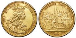 World Coins - Louis XV Gold Medal - Engraver JC Roëttiers - Coronation of King Louis XV - 1722 Paris