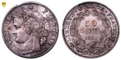 World Coins - Cérès 50 centimes - 1894 A Paris - PCGS MS 65