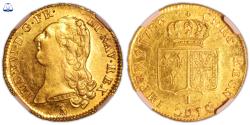 World Coins - Louis XVI Gold - Double louis d'or - à la tête nue - 1786 T Nantes - NGC MS 61 PL Proof-Like