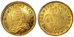 World Coins - Louis XV Gold - Louis d'or aux Lunettes - 1727 P Dijon