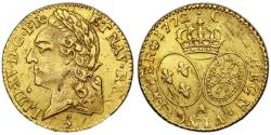 World Coins - Louis XV Gold - Louis d'or à - la vieille tête - 1772 A Paris