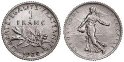 World Coins - Semeuse 1 Franc Semeuse - 1900