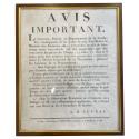 World Coins - Old Document Old frame - Colonel Auvray Prefect an XII - Important notice coins 1726