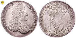 World Coins - Louis XIV Écu au buste drapé à l'antique - 1686 9-Rennes - PCGS MS 62