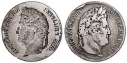 World Coins - Louis Philippe I 5 Francs - Brockage mint error