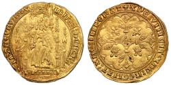 World Coins - Jean II Le Bon Coin with bright original luster. Nice patina. Superb example nice struck.