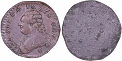World Coins - Louis XVI Tin trial uniface - Obverse 1/20 Écu au Buste fort