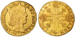World Coins - Louis XIV Gold - Louis d'or à la mèche longue - 1652 Arras