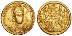 Ancient Coins - Constantius II Gold Solidus - Antioch