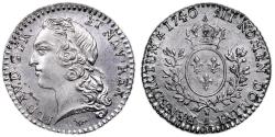 World Coins - Louis XV 1/20 Écu au bandeau - 1740 A Paris - Pre-series