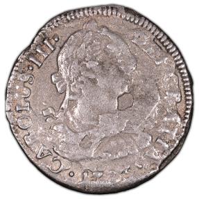 World Coins - Spanish Colonial Custom case - 3 coins - reales 1783 - shipwreck treasure - El cazador