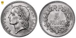 World Coins - Lavrillier 5 francs Lavrillier - 1933 nickel - PCGS MS 65