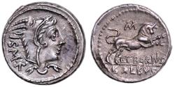 Ancient Coins - Thoria Lucius Thorius Balbus - Silver Denarius  - Roma