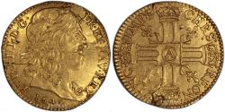 World Coins - Louis XIII Gold - Double Louis d'or - à la croix de Templier - 1640 A Paris - Hammered