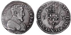 World Coins - Henry II Teston à la Tête Nue - 1552 C Saint-Lô