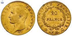 World Coins - Napoleon I Gold - 20 Francs or - AN 13 Q Perpignan - NGC XF 40 - 516 examples
