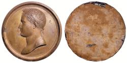 World Coins - Napoleon Large uniface Bronze Medal - Napoleon
