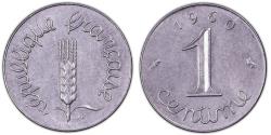 World Coins - pre-series épi France - Pre-series - 1 centime brilliant flan - 1960 - 64 examples
