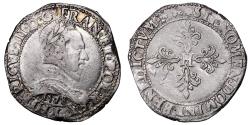 World Coins - Henry III Franc col Plat - 1578 L Bayonne