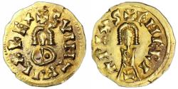 World Coins - Spain Visigoths Suinthila - Gold Tremissis - Emerita - La Capilla Hoard 1891