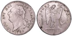 World Coins - Constitution Louis XVI - Écu 6 livres - 1792 H La Rochelle - The sauvionnières Hoard