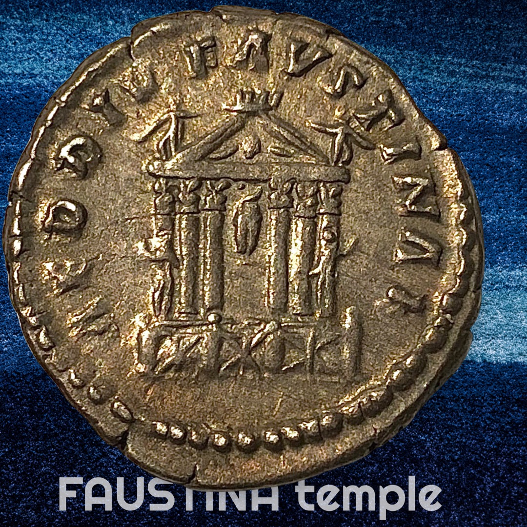 FAUSTINA I - the elder - DENARIUS - lovely dark silver tone - aEF