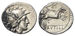 Ancient Coins - L. Rutilius Flaccus. Denarius (silver). 77 BC, Rome