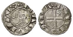 World Coins - Antioch Principality. Bohemond III (1163 – 1201). Denier (silver)