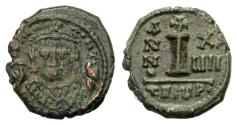 Ancient Coins - Mauricius Tiberius (AD 582–602). Decanummium. AD 591/592 (Year 24). Antioch (Theoupolis)