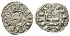 World Coins - Achaia Principality. Florent (1289 – 1297). Denier (silver)