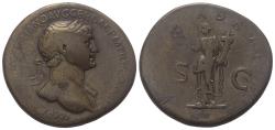 Ancient Coins - Traianus (98-117 AD). Sestertius (bronze), 112-114 AD, Rome