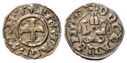 World Coins - Achaia Principality. Philip of Tarent, Despot of Romania (1306–1313). Denier (silver). De Clarencia