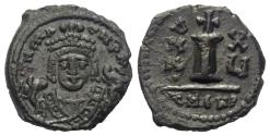Ancient Coins - Mauricius Tiberius (582–602 AD). Dekanummion. 596/597 AD. Antiochia (Theoupolis)