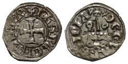 World Coins - Achaia Principality. Philip of Tarent, Despot of Romania (1306–1313). Denier (Silver). De Clarencia