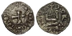 World Coins - Achaia Principality. Philipp of Tarent, Despot of Romania (1306 – 1313). Denar (Silver)